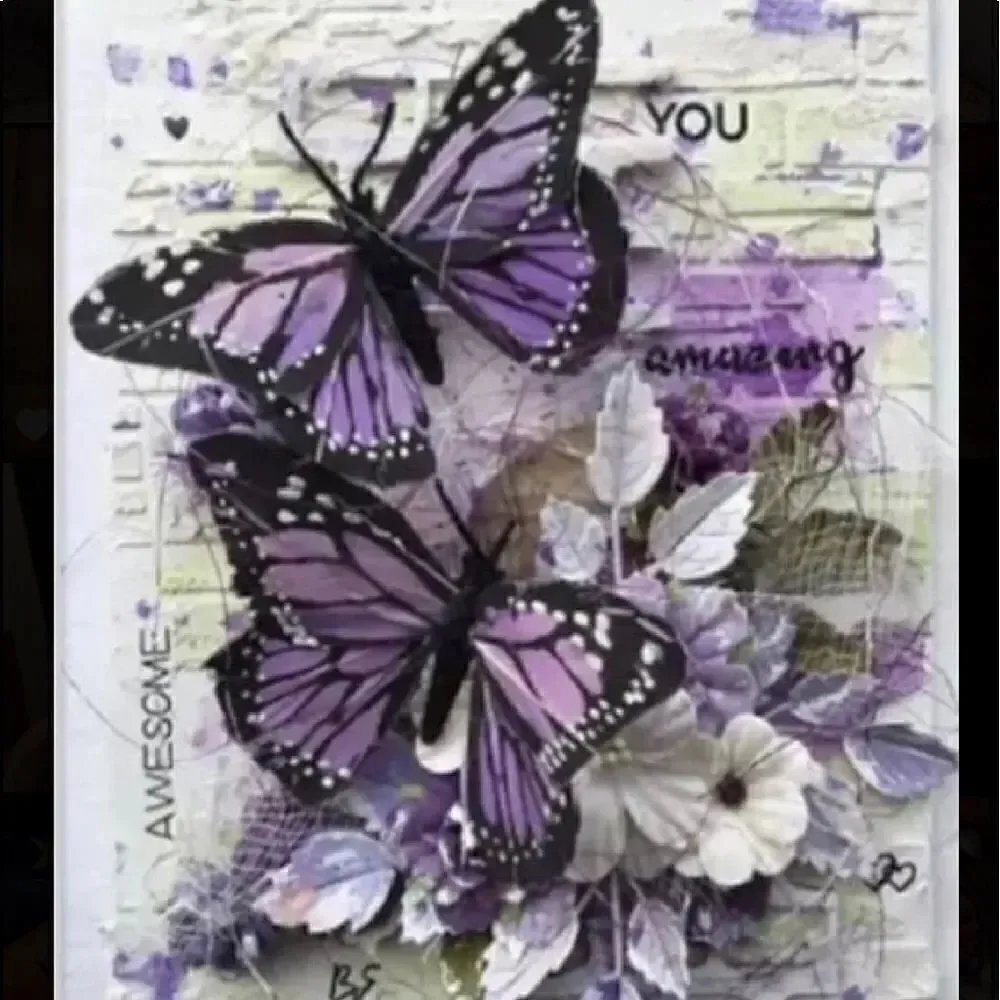 PURPLE BUTTERFLY Diamond Painting